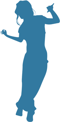 Jpg Transparent Stock Woman Silhouette Transparent - Desenhos De Silhuetas Mulheres Dançando Hip Hop (512x512)