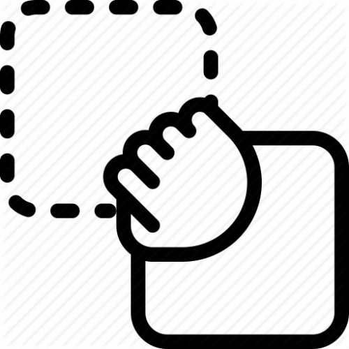 Spell To Action Bar - Drag And Drop Symbol (500x500)