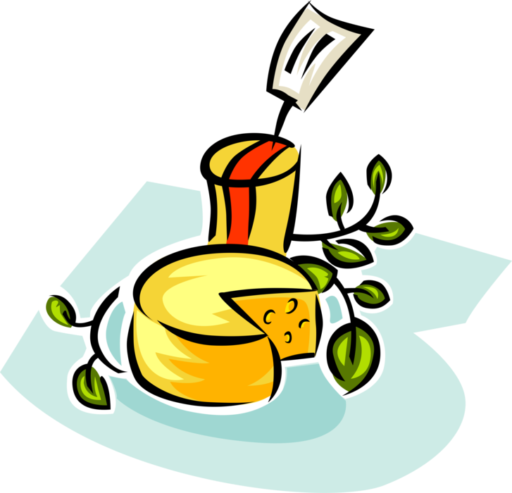 Cheese In Deli Grocery Store - Clip Art (727x700)