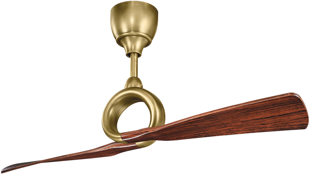 Ceiling Fan Png - Kichler Link 54" Ceiling Fan - Natural Brass - Cherry (641x641)