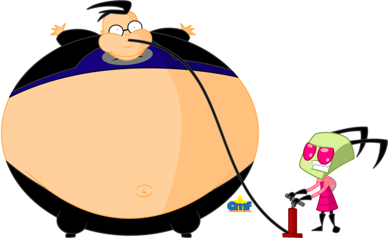 Zim Inflates Dib By Tiny Toons Fan - Tiny Toon Fan Inflation (800x490)
