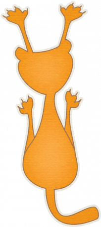 Hanging Kitty Sticker Graphic By Sheila Reid - Cartoon (456x456)