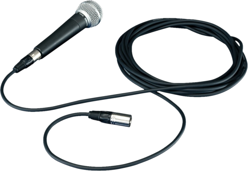 Microphone Clipart Wire Png - Mic With Cord Png (870x600)