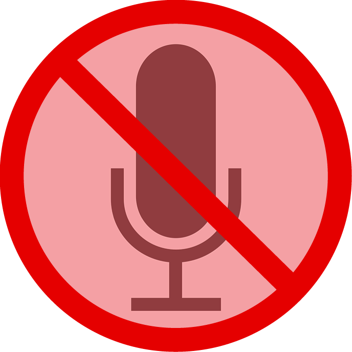 Clip Art Transparent Debate Clipart Microphone - 禁酒 フリー イラスト (688x688)