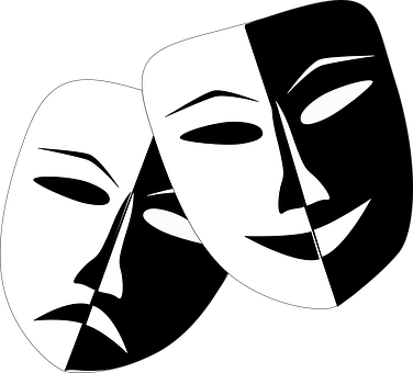 Shakespeare Images Pixabay Download Free Pictures Comedy - Theatre Masks (376x340)