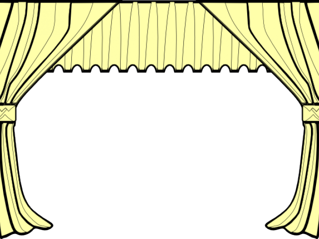 Curtain Clipart Drama - Curtains Clipart (640x480)