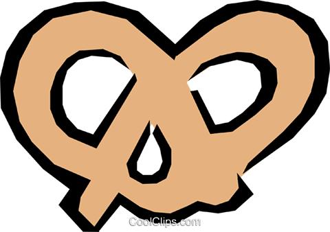 Pretzel Royalty Free Vector Clip Art Illustration - Pretzel Royalty Free Vector Clip Art Illustration (480x338)