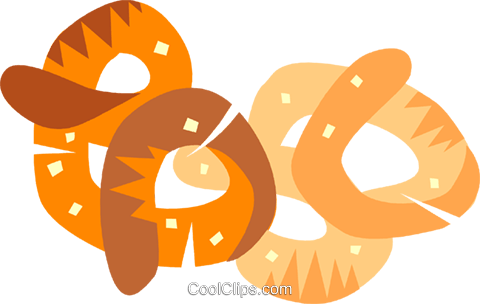 Pretzels Royalty Free Vector Clip Art Illustration - Illustration (480x304)