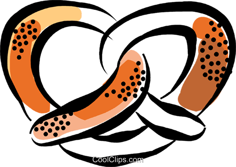 Pretzels Royalty Free Vector Clip Art Illustration - Pretzels Royalty Free Vector Clip Art Illustration (480x339)