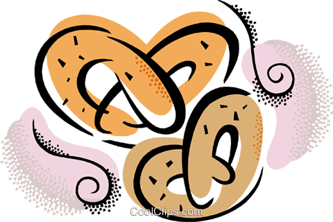 Pretzels Royalty Free Vector Clip Art Illustration - Illustration (480x320)