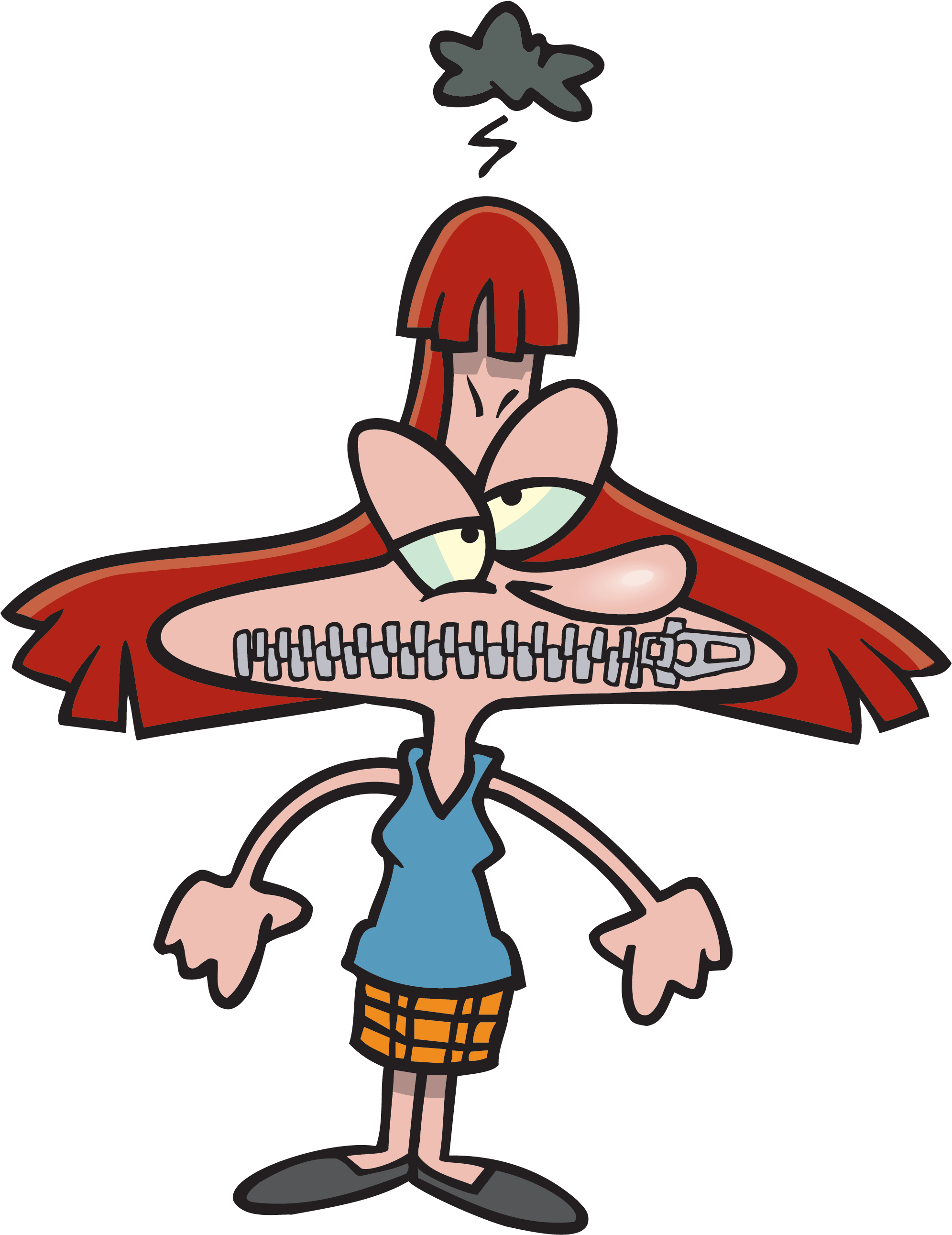 Lighting Clipart Drama - Zip Mouth Cartoon (2000x2590)