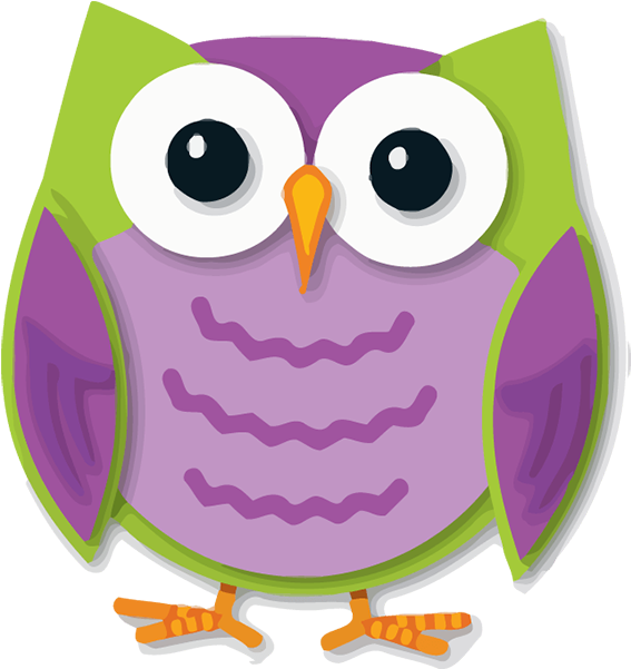 Owl - Colorful Owls Cut Outs (600x600)