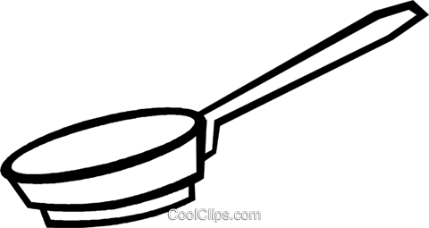 Frying Pan Royalty Free Vector Clip Art Illustration - Illustration (480x255)