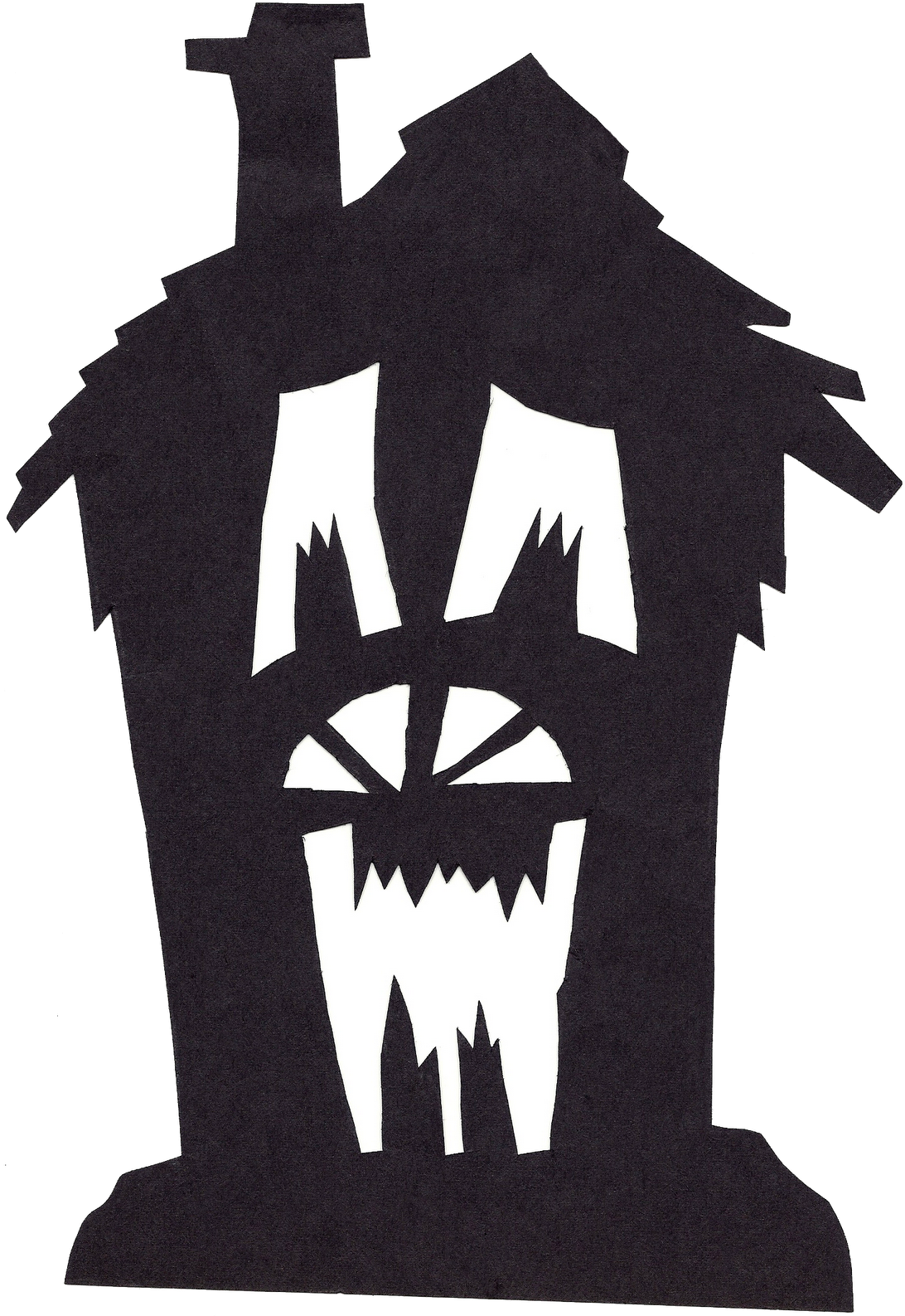 To Download Click On The Picture To Get A Full Size - Haunted House Silhouette (1101x1600)