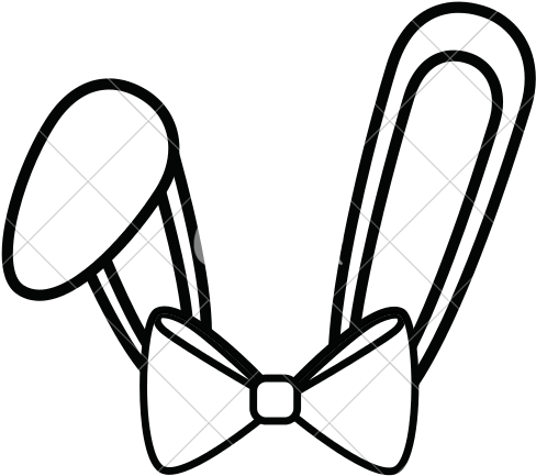Vector Free Library Ears Drawing At Getdrawings Com - Bunny Ears Clipart Black And White (550x550)
