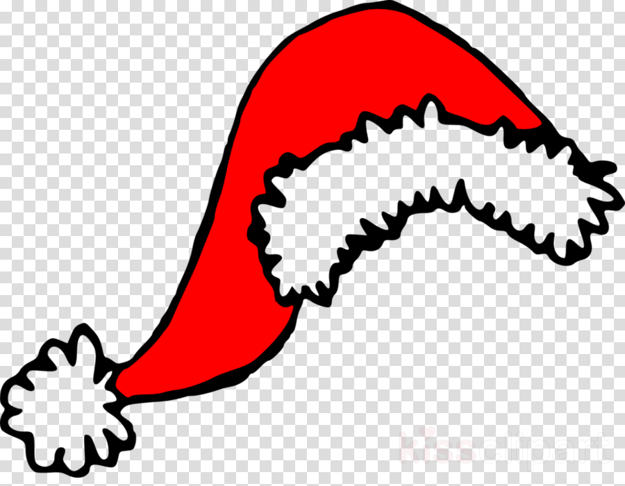 Clip Art Santa Hat Clipart Santa Claus Clip Art - Transparent Background Christmas Hat Clipart (900x700)