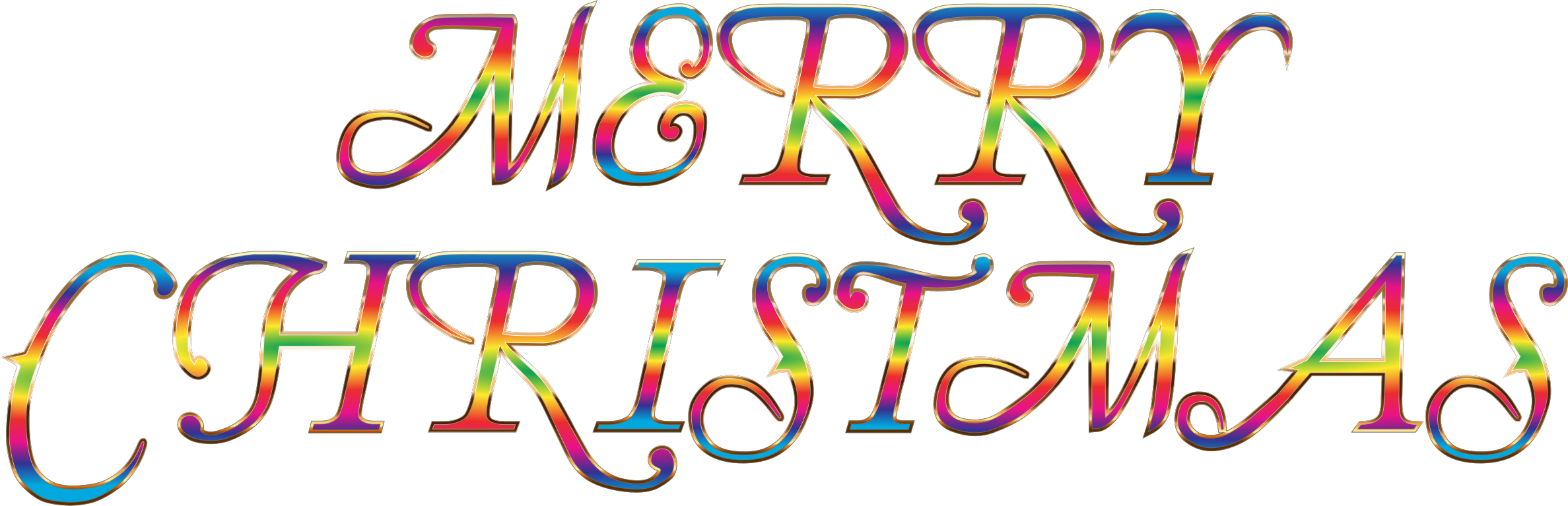 Merry Christmas Clip Stock Techflourish Collections - Merry Christmas No Background (2375x767)