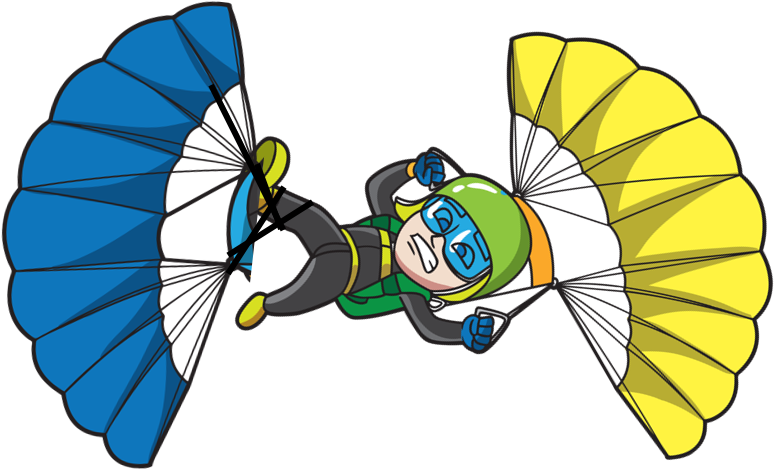 Skydiving Clipart Radical - Accident (882x685)