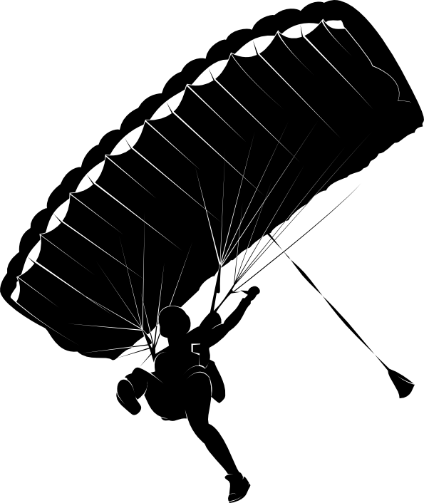 Score 50% - Sticker Skydive Png (595x706)