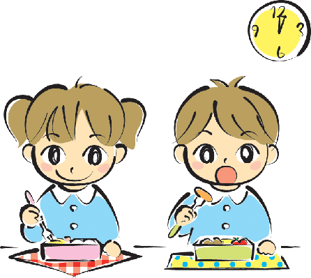 Clipart Kids At Lunchtime The Arts Image Pbs - Have Lunch Cartoon (446x399)