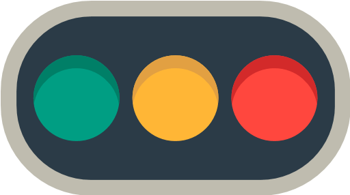 Traffic Light Clipart Horizontal - Traffic Light Icon Horizontal (512x512)