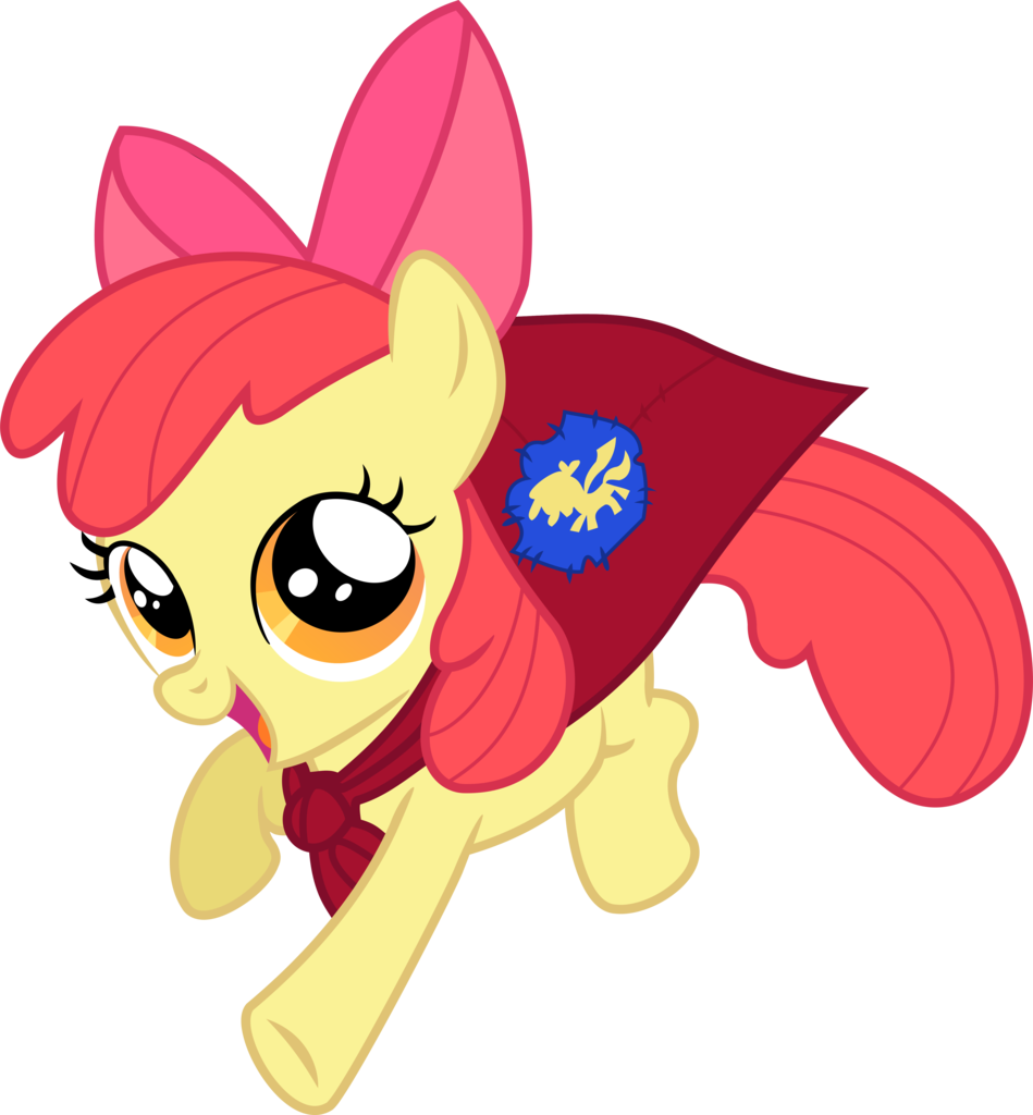 Clip Art Free Stock Apple Bloom Artist - My Little Pony Cutie Marks Crusaders Cape (949x1024)