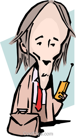 Cartoon Man Talking On Phone Royalty Free Vector Clip - Cartoon Man Talking On Phone Royalty Free Vector Clip (266x480)