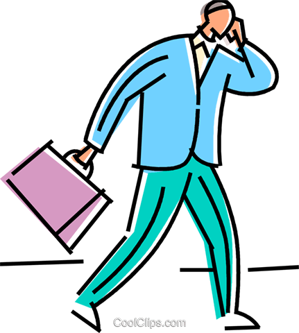 Man Talking On His Cellular Phone Royalty Free Vector - Man Talking On His Cellular Phone Royalty Free Vector (431x480)