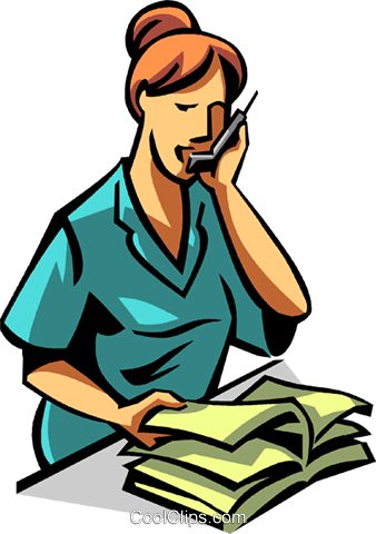 Woman Talking On A Phone Royalty Free Vector Clip Art - Address (338x480)