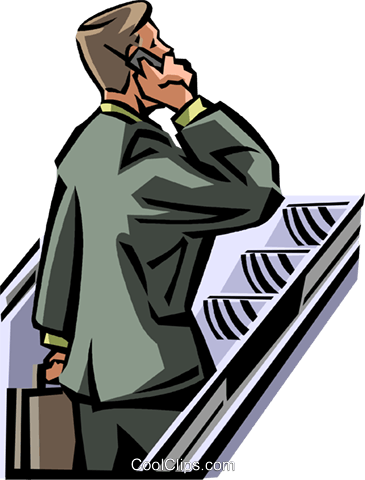 Man Talking On His Cell Phone Royalty Free Vector Clip - Man Talking On His Cell Phone Royalty Free Vector Clip (365x480)