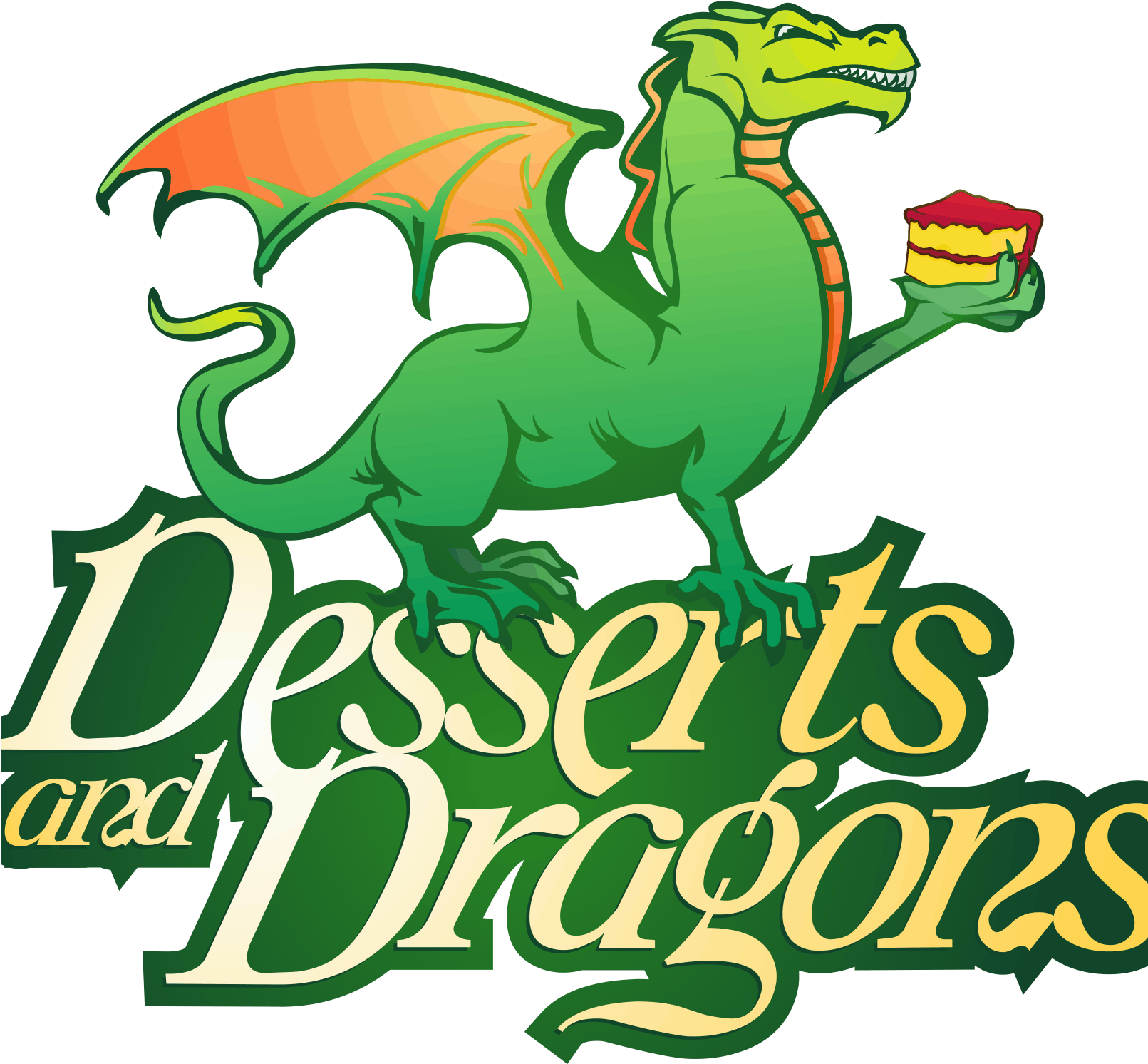 Desserts And Dragons - Cartoon (1610x1607)
