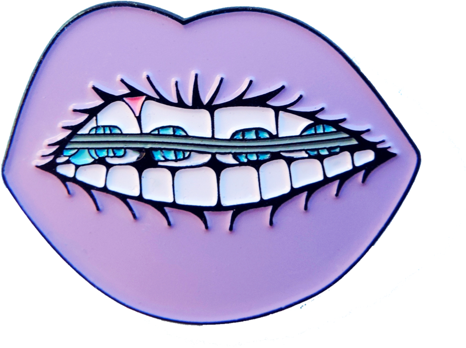 Cool Braces Pin Patches - Smile With Braces Drawing (1024x1024)