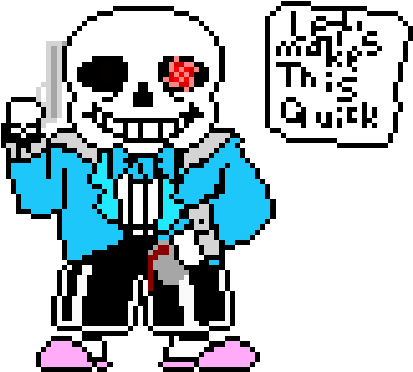 Sudden Changes Sans V2 - Pixel Sans Bad Time (980x780)