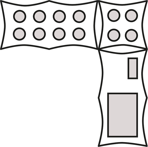 Clipart Tent Black And White - Capri (600x597)