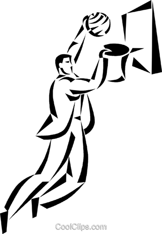 Businessman Playing Basketball Royalty Free Vector - Illustration (332x480)