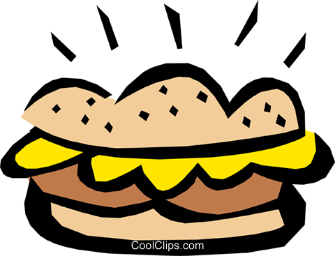 Sandwich Royalty Free Vector Clip Art Illustration - Illustration (480x367)