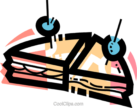 Sandwiches Royalty Free Vector Clip Art Illustration - Cheese (480x378)