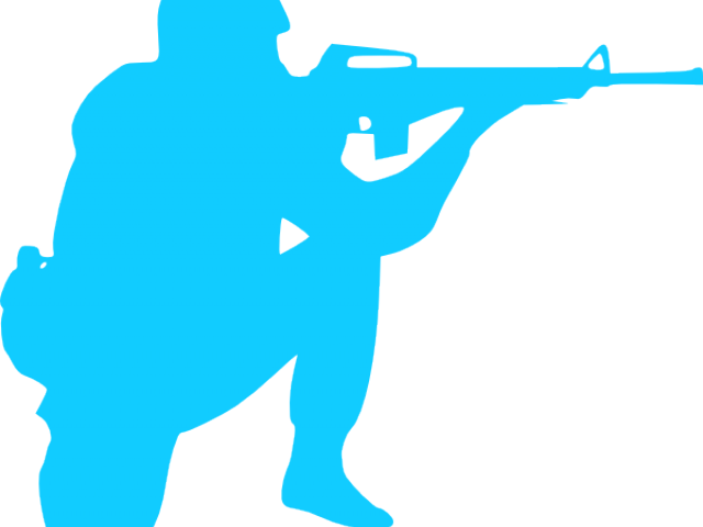 Shooter Clipart Gunner - Cross Stitch Soldier (640x480)