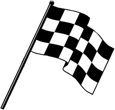 Crossed Checkered Flags Vector (380x366)