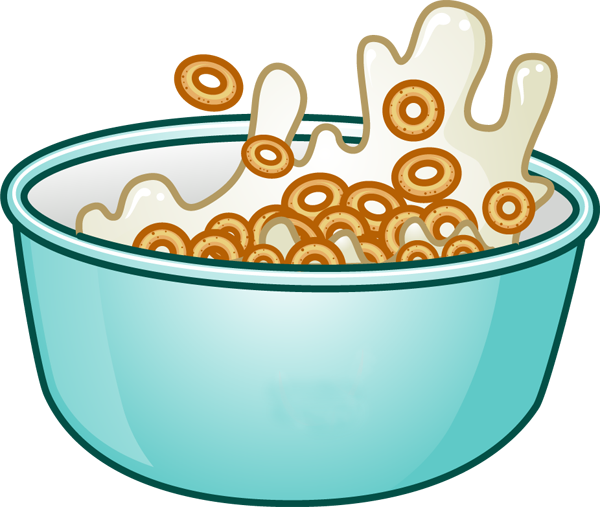 Graphic Royalty Free Download Cereal Bowl Pnglogocoloring - Cereal Clipart (600x507)