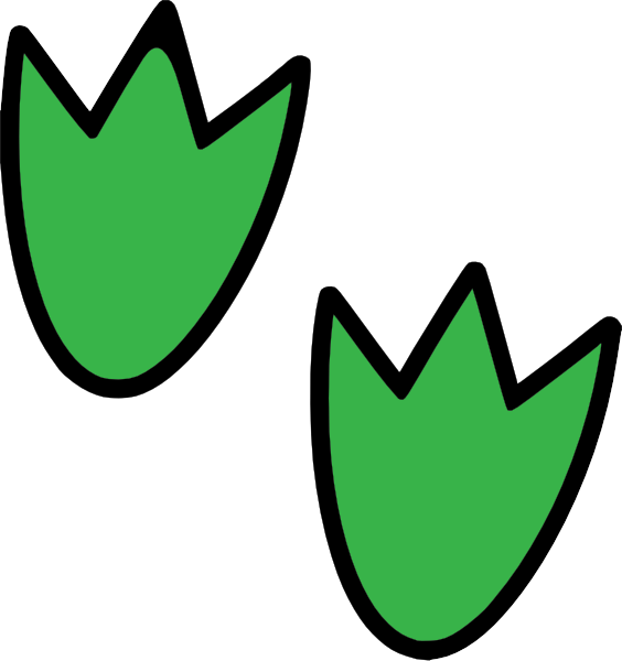 Dinosaur Feet Clip Art (564x600)