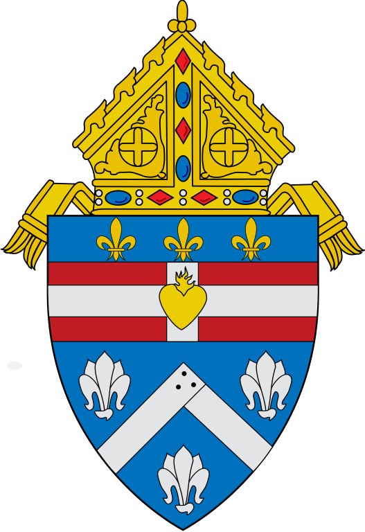 Coa Roman Catholic Diocese Of Houma-thibodaux - Diocese Of San Bernardino Logo (527x768)