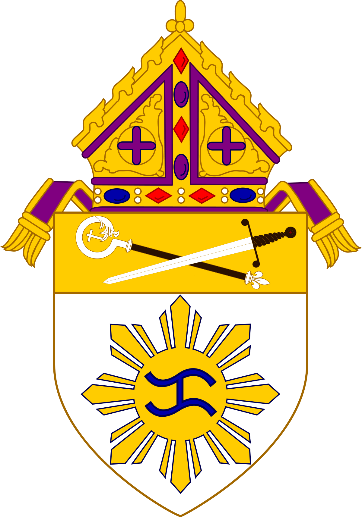 Philipines Clipart Logo - Roman Catholic Archdiocese Of Manila (1200x1716)