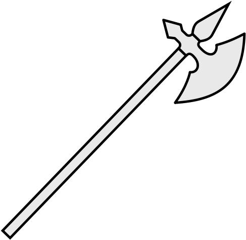 This Image Rendered As Png In Other Widths - Coat Of Arms Axe (500x484)