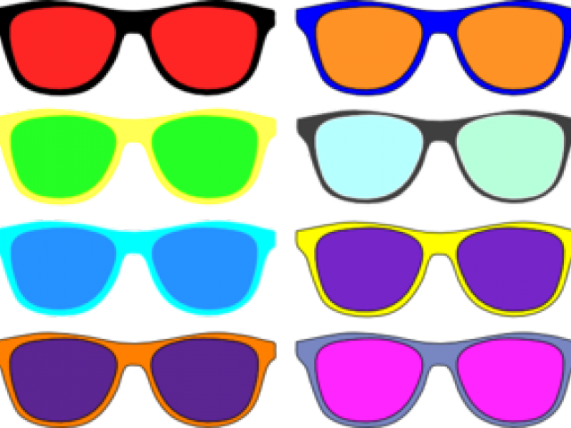 Image Free Download Aviator Clipart Sunshade - Color Glasses Vector (640x480)