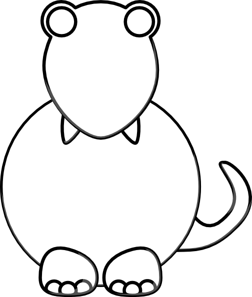 How To Set Use Colorbook Dino No Hands Svg Vector - How To Set Use Colorbook Dino No Hands Svg Vector (504x595)