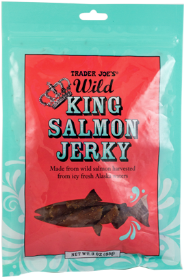 Clip Art Transparent Stock Fish Eating At Joes Trader - Trader Joe's Wild King Salmon Jerky ( 3 Oz Package (355x416)