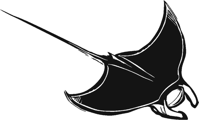 Manta Ray Clipart Tribal - Manta Ray Stickers Png (640x480)