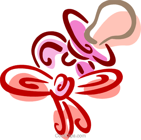 Pacifiers, Soothers Royalty Free Vector Clip Art Illustration - Pacifiers, Soothers Royalty Free Vector Clip Art Illustration (480x475)