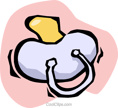 Pacifier Royalty Free Vector Clip Art Illustration - Pacifier (480x439)